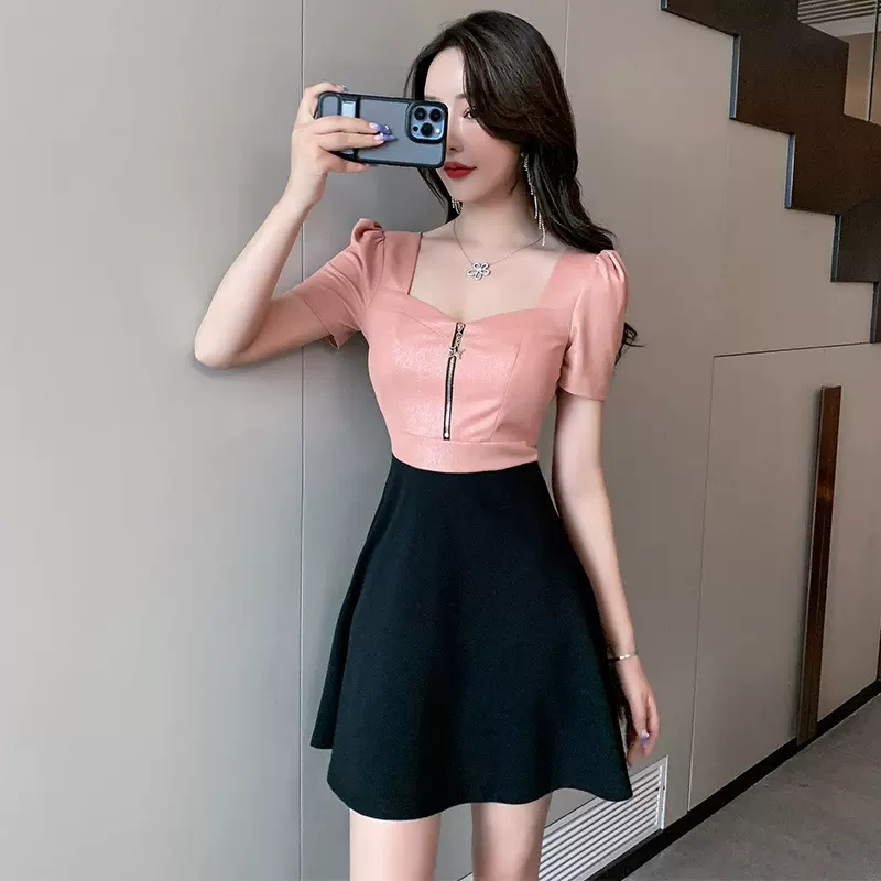 性感夜总店女装连衣裙显瘦足浴技师工作服女气质露背夜场衣服