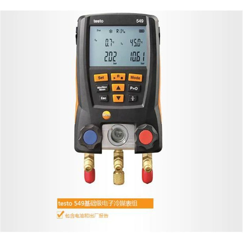 Testo Desto 550s Таблица охлаждения 552 Манометр Deste 549 Desto 557s Вакуумный электронный фторид