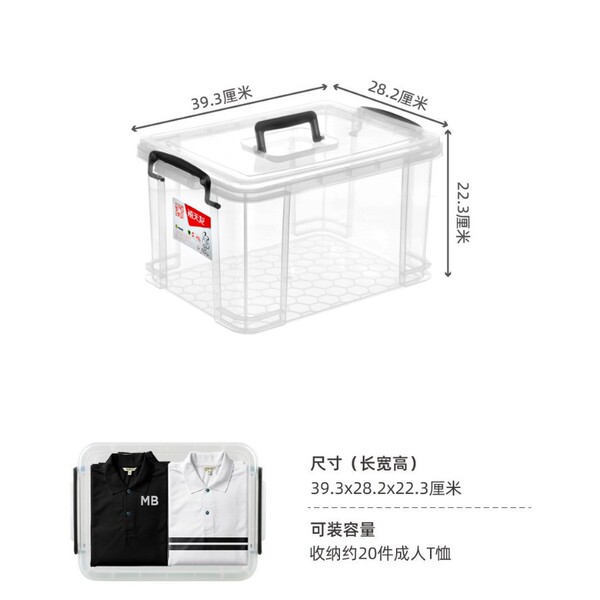 Plastic transparent big storage system