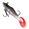 Curly tail [black back, transparent red tail]