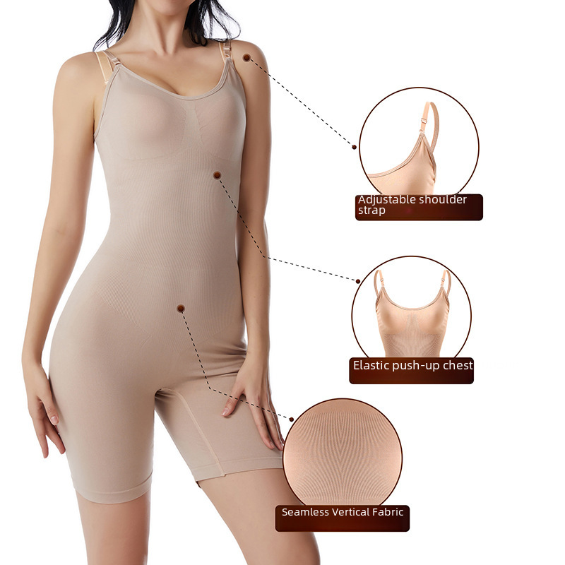 Body Shaping Jumpsuit Women's Chest Support Push Up Postpartum Corset One-piece Belly Shaping Clothes Tight Waist Corset Hip Lifting Underwear_voghion.com