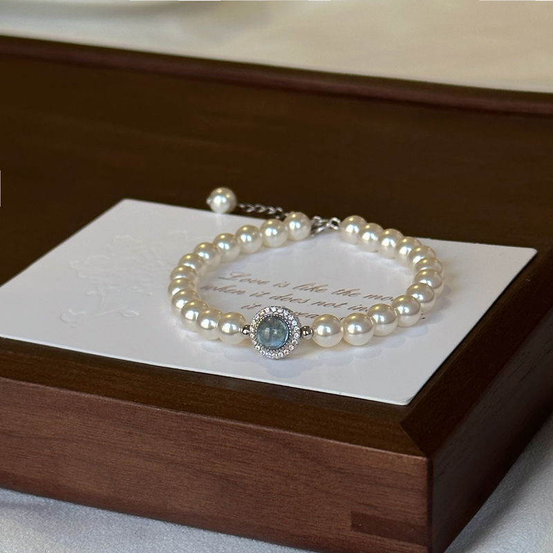 Elegant Glam Luxurious Geometric Imitation Pearl Plating Women's Bracelets display picture 6