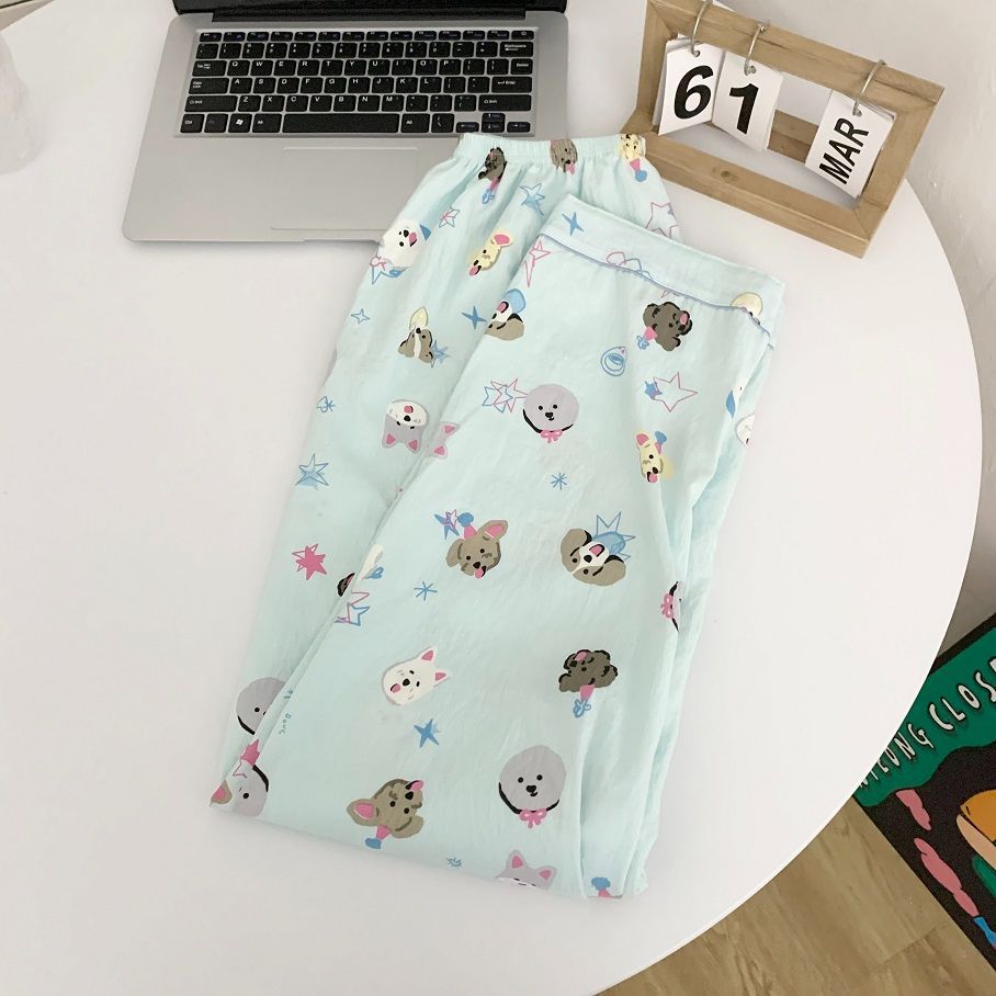 Otoño celebridad de Internet estilo ins pijamas de algodón de manga larga estilo niña primavera y otoño oso dibujos animados dulce traje de servicio a domicilio