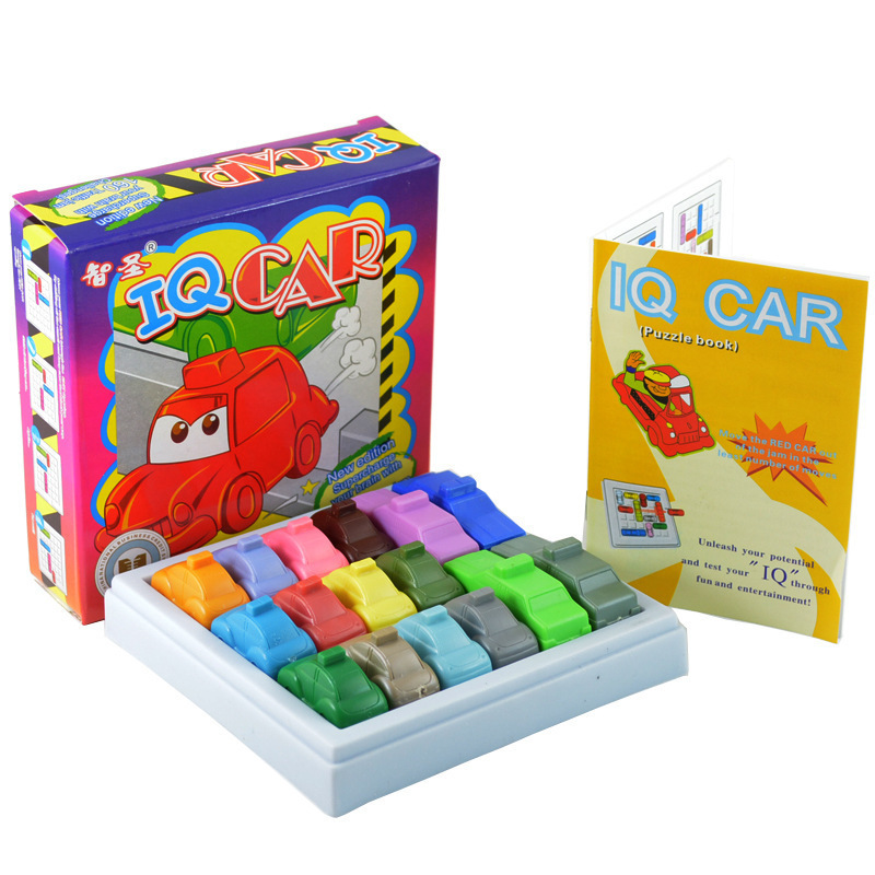 Los niños mueven el automóvil fuera del almacén, Huarong Road, entrenamiento de pensamiento matemático, juguetes de jardín de infantes, carreras, resolución de problemas