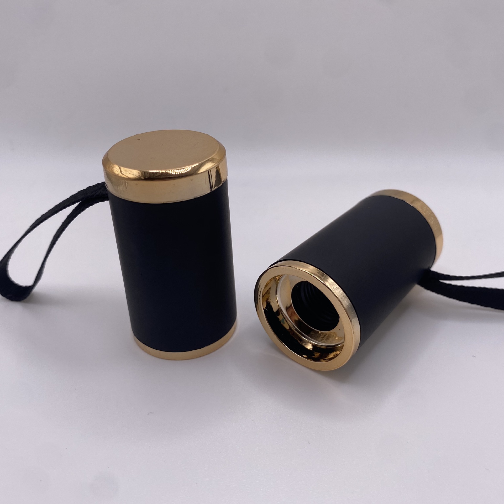 雨伞塑料配件 遮阳伞黑胶伞头14mm三折伞伞柄小牙手把