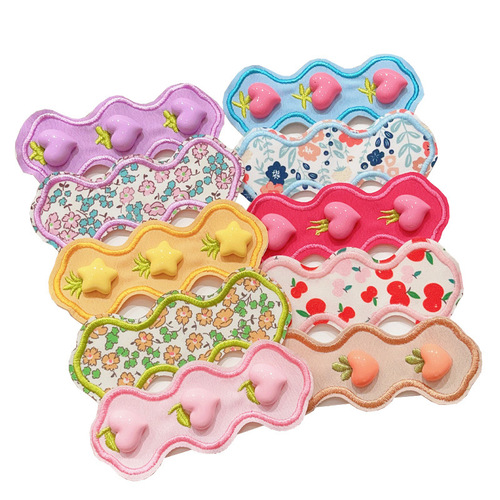 Children's Velcro Hair Accessories for Girls: Cute Cartoon Hair Clips to Tame Flyaways, Perfect for Bangs and Headwear