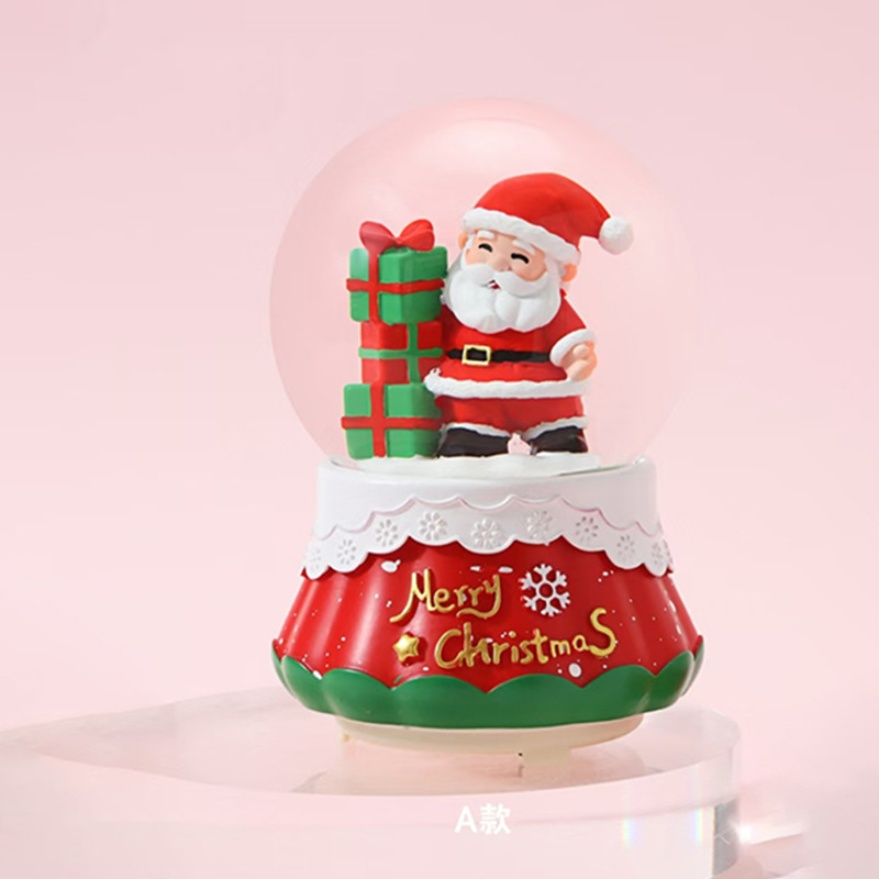 Nuevos regalos de Navidad luminosos bolas de cristal de nieve de agua decoraciones de Navidad al por mayor transfronterizas regalos para niños