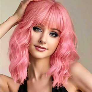���R�dTEMU�ٰlŮ �W��Ůʿ���L�l �f�}���ն��ɫcos�̾��l wigs