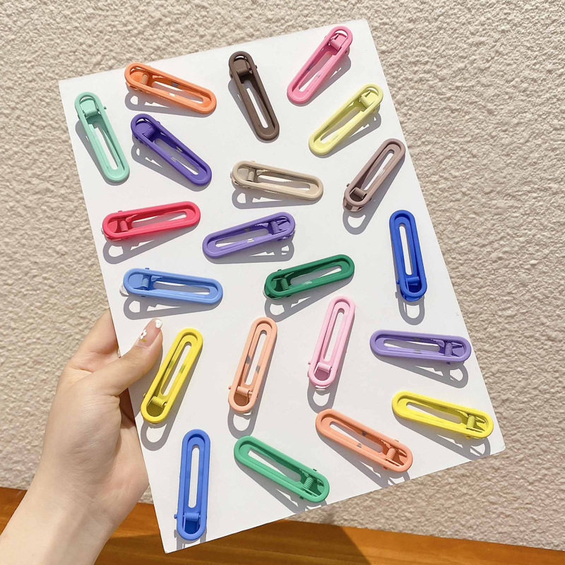 2024 nuevo clip BB de color lindo clip de cabello de boca de pato chica lateral clip de frange para niños tocado tarjeta de cabello rotura