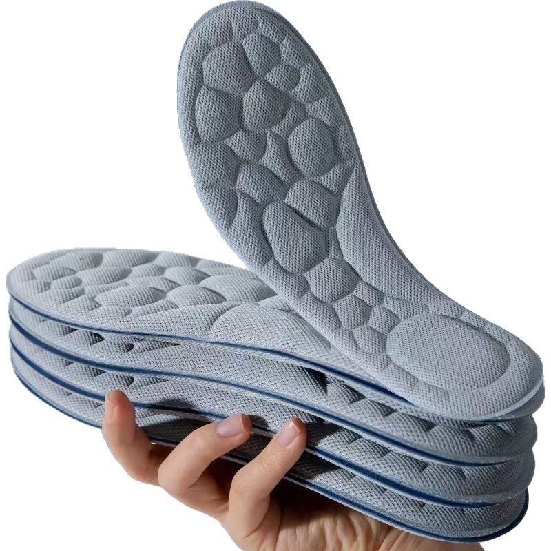 Una pieza de sudadera, plantilla con sensación de mierda, súper suave, de pie durante mucho tiempo, sin cansarse, fondo suave, anti-dolor, amortiguación deportiva femenina, absorción de sudor y desodorante