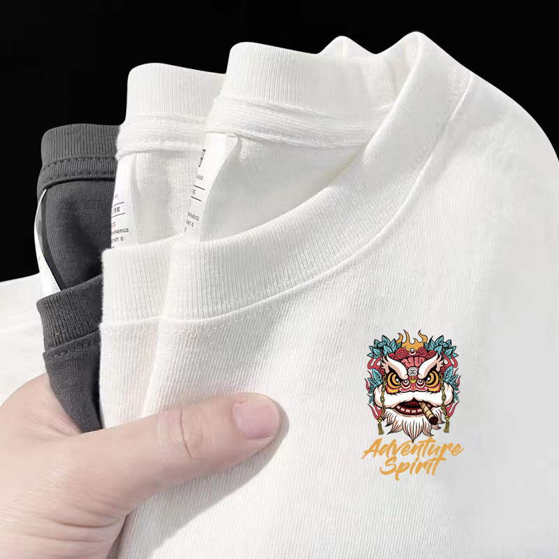 Wholesale ins tide brand g simple T-shirt summer men's small printed heavy base shirt 22 short a generation of hair