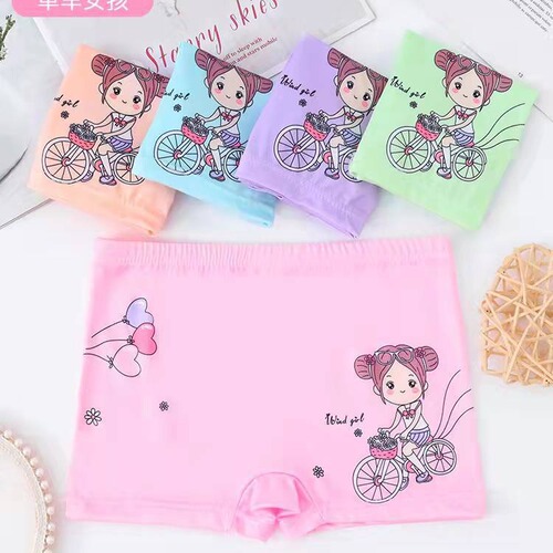 Children's underwear, female cartoon boxer briefs, girls triangle, small, middle and large children, princess boxer briefs, foreign trade wholesale