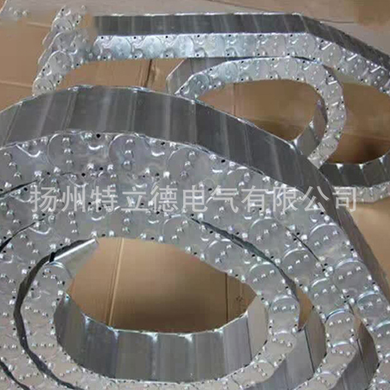 厂家直销电缆拖链铝合金桥式电缆封闭拖链工程耐用电缆穿线拖链