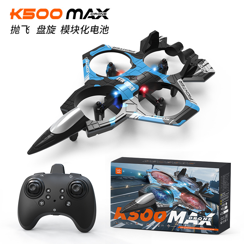 Cross-Border K500Max Fighter Suspended Four-Channel Fixed-Height Drone Throwing Stunt Light Quadcopter