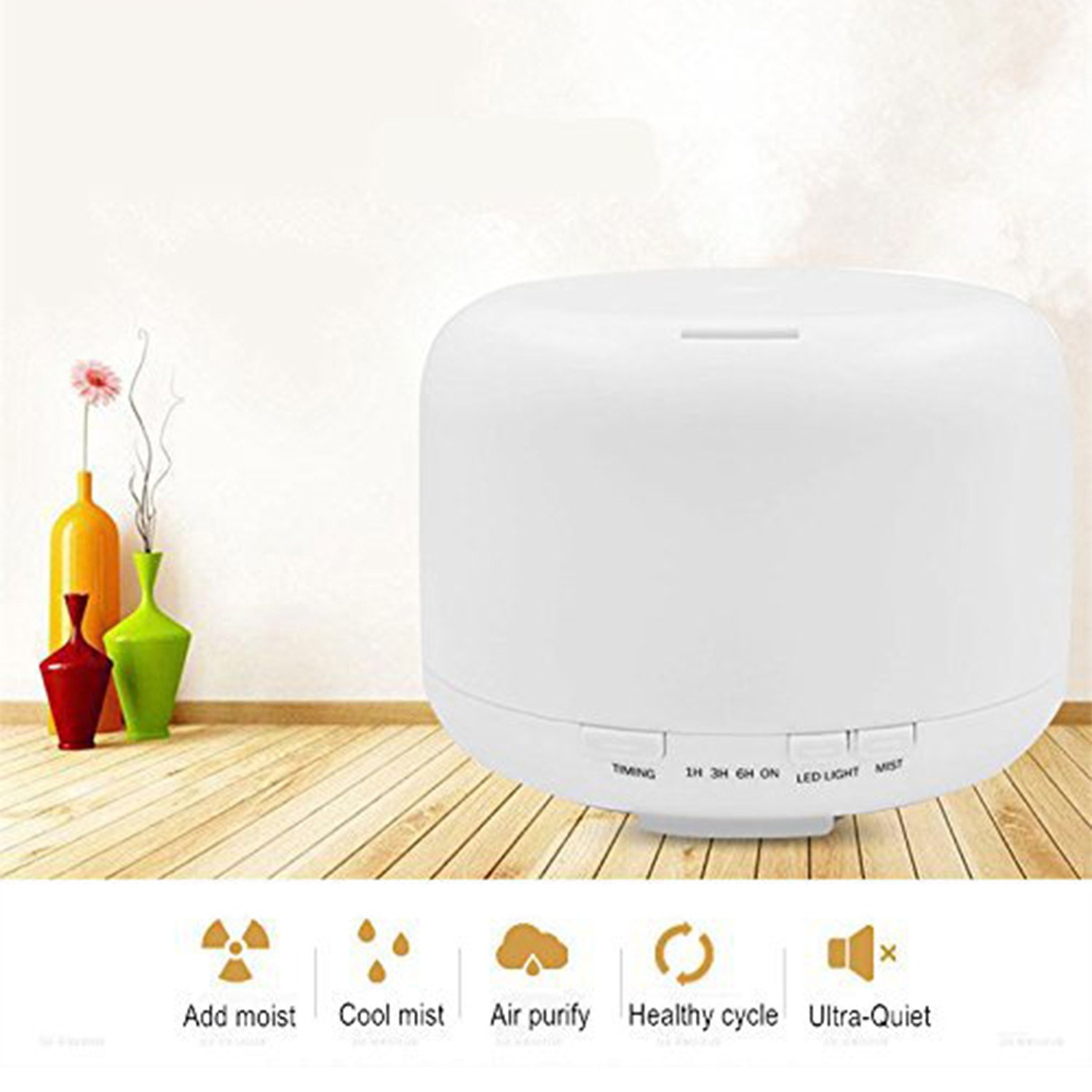 Transfronterizo nuevo simple 1000ML máquina de aromaterapia hogar ultrasónico humidificador de aceite esencial máquina de aromaterapia humidificador