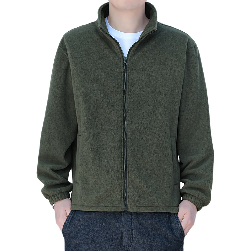 Casual chaqueta de cuello vertical hombre verano nuevo estilo suelto de moda delgado de mediana edad chaqueta casual