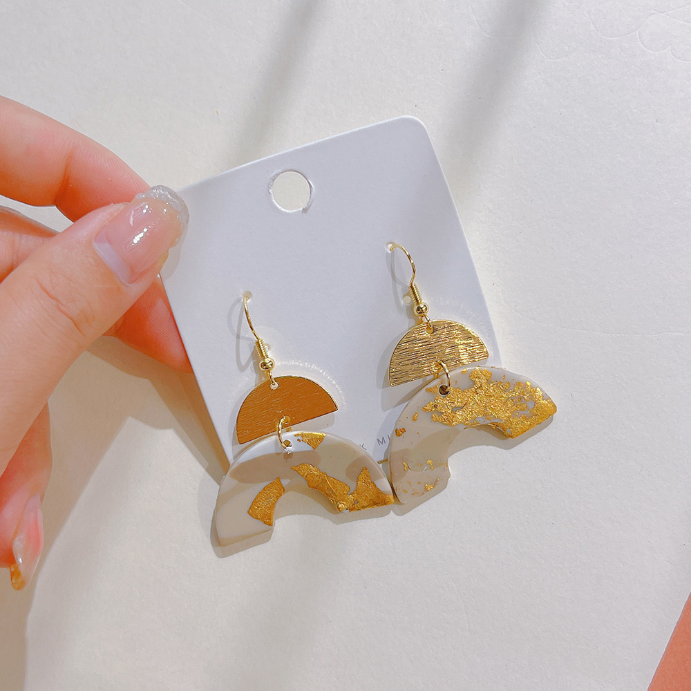 soft clay Material 1 Pair Fashion Geometric Soft Clay Women's Drop Earrings