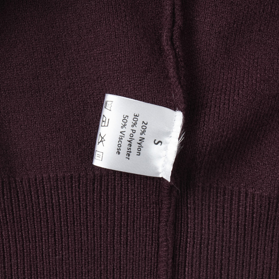 Bộ len dệt kim nữ áo cardigan tay dài quần dài màu trơn — Màu nâu, màu xám, mơ chi tiết 28