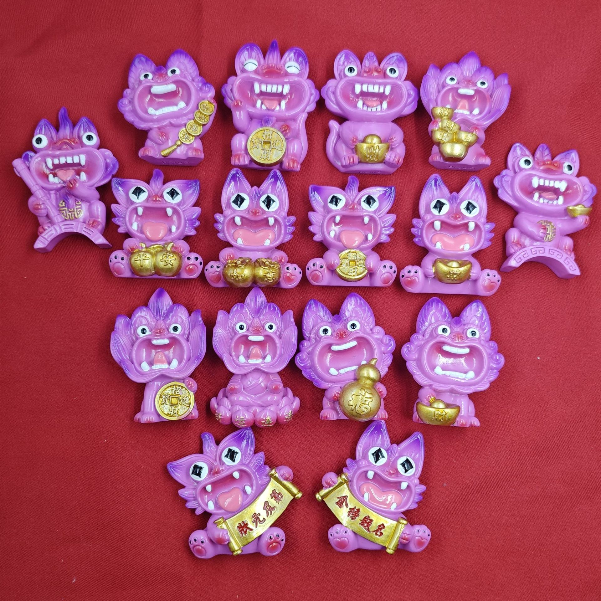 Colorido Yunnan auspicioso gato de azulejos refrigerador pegatinas de turismo conmemorativo PR regalo creativo fábrica de decoración directa