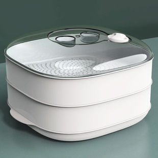Microwave Steamer Heating Container for Steaming Buns and Rice with Lid, Multifunctional for Home Use