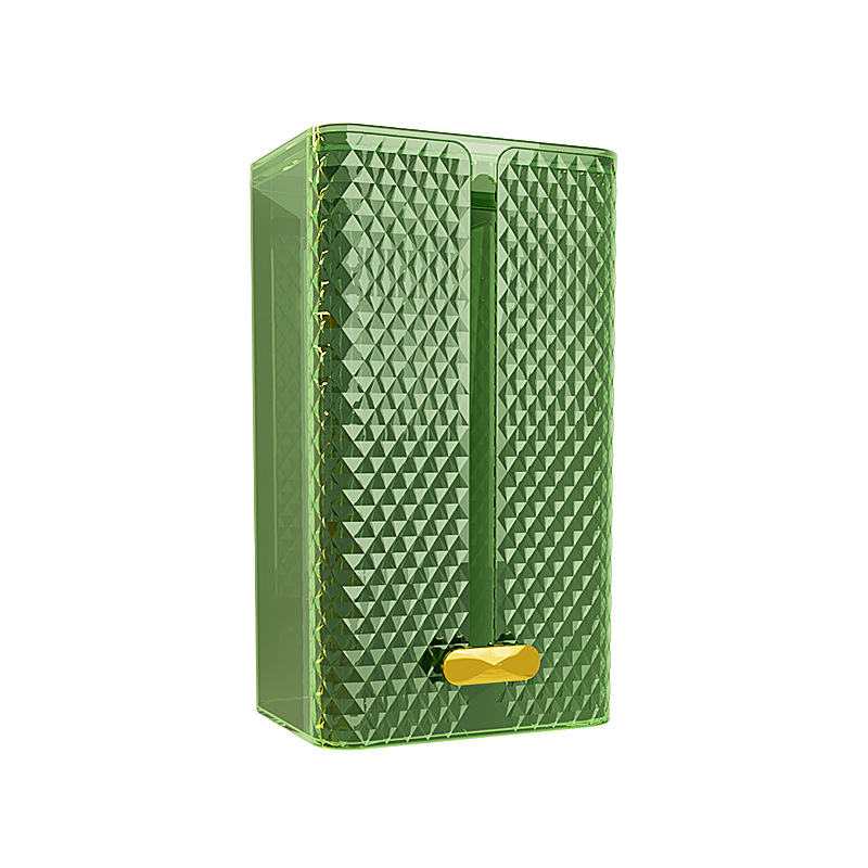 Tissue Box Wall-mounted Facial Tissue Wash Towel Storage Toilet Bathroom Kitchen Inverted Tissue Box Light Luxury Transparent