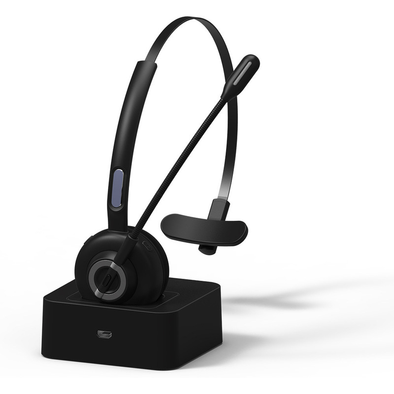 Bluetooth 5.0 headset business headset customer service operator truck driver low power consumption intelligent noise reduction