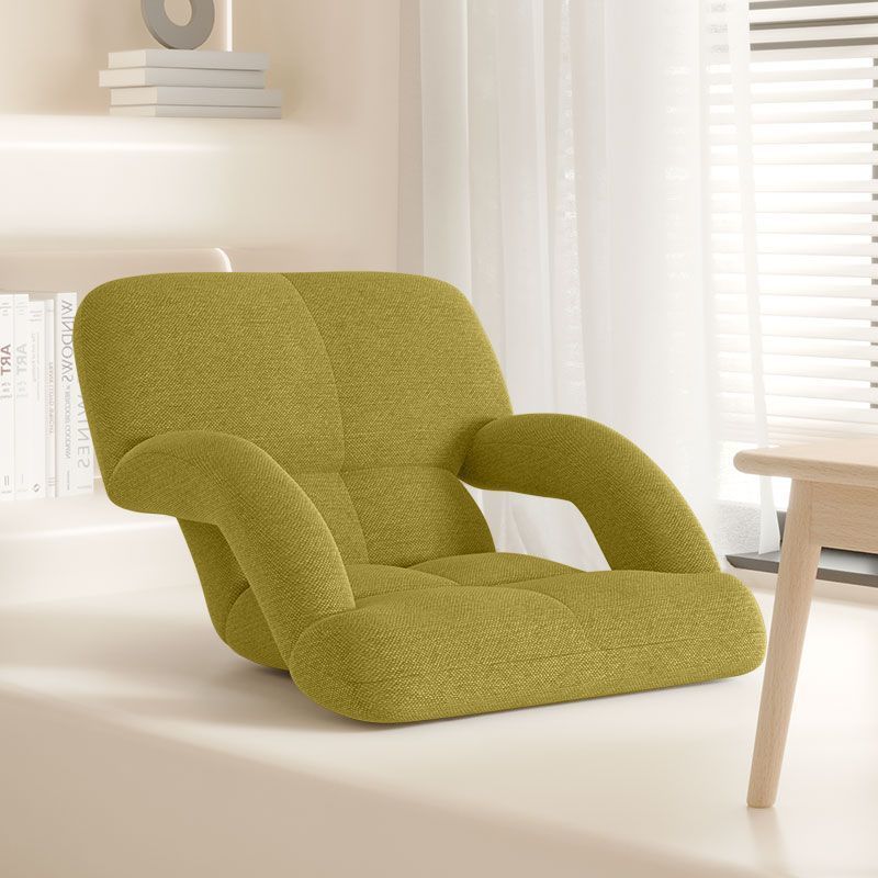 Lazy Sofa Tatami Folding Seat Floor Bay Window Footless Small Sofa Dormitory Bed Backrest Chair with Armrests