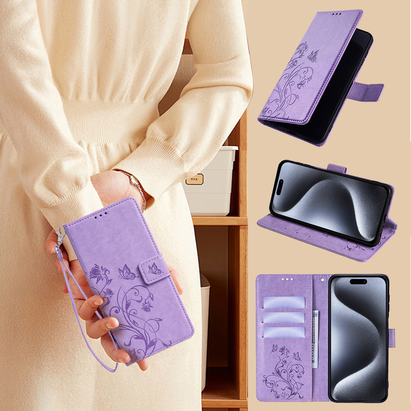 Suitable for Iphone17Pro Mobile Phone Case 15Pro Anti-Fall 15 Hand Rope 14Pro Flip Cover 13 Mobile Phone Leather Case Suitable for Iphone17Pro Mobile Phone Case 15Pro Anti-Fall 15 Hand Rope 14Pro Flip Cover 13 Mobile Phone Leather Case