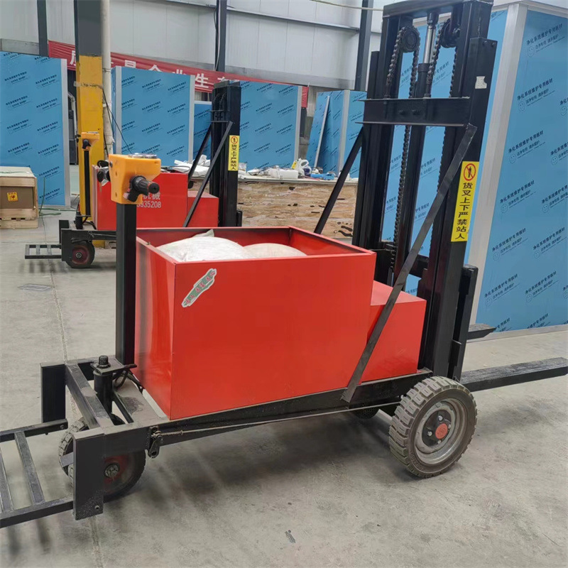 站架式电动叉车 小型简易无腿堆高车05吨液压升高车库房搬运装卸