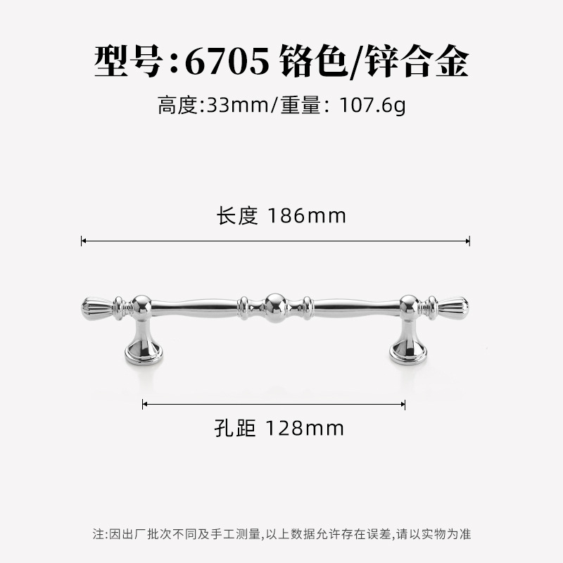 Ручка мебельная Lide Shi 6705 (128 мм)