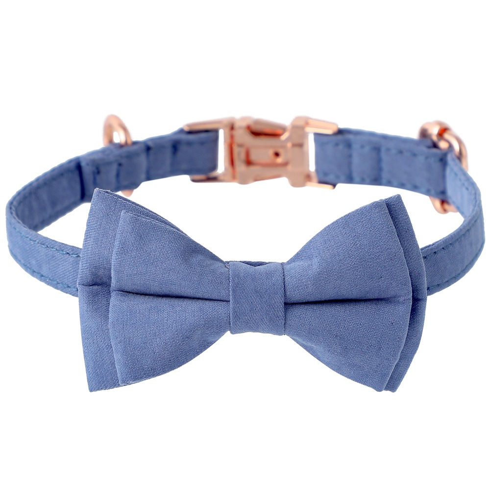 TANPOPO transfronterizo nuevo collar de gato oro rosa corbata de gato corbata de perro británico