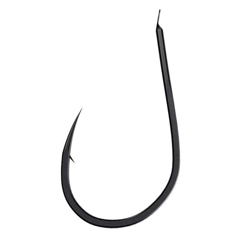 Crooked Mouth thousands of pure black matte black fishhook thin strip bulk raft fishing sea fishing rock fishing Black snapper fishing hook with barbed