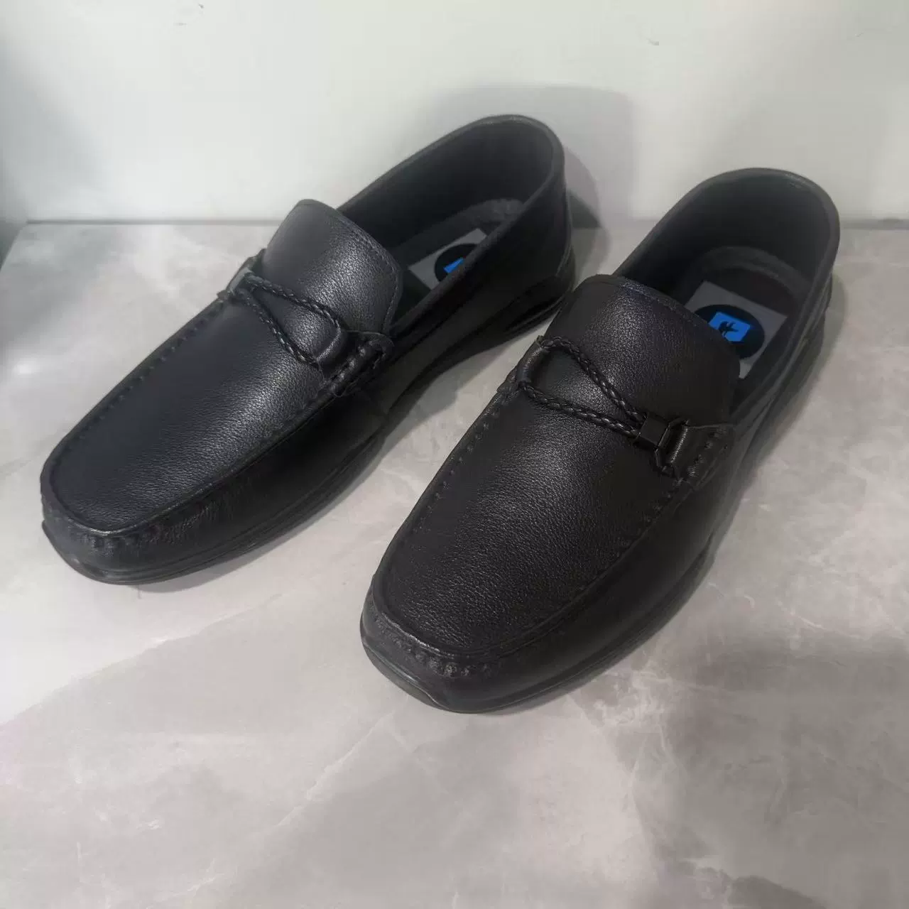 Мужские повседневные кожаные туфли без шнуровки из натуральной кожи, простые деловые дышащие кожаные туфли без шнуровки из воловьей кожи первого слоя для мужчин