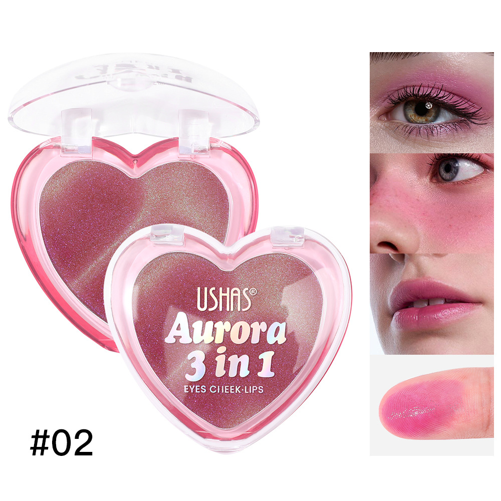 USHAS Europa y América spot transfronterizo rubor magnético de una sola rejilla impermeable de larga duración para mejorar la tez natural UC105