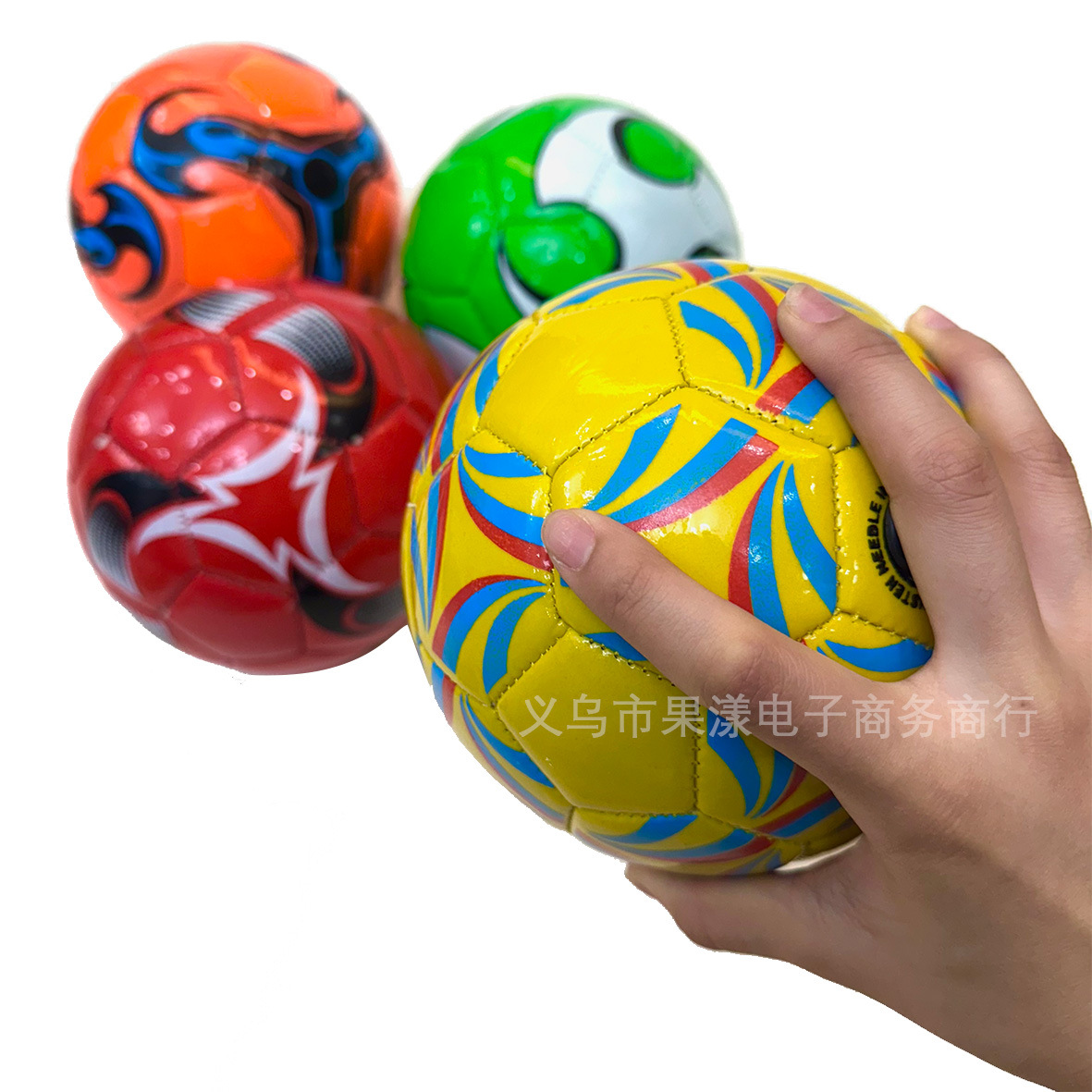 2号机缝足球PVC小篮球拍拍球儿童学生男孩娱乐青少年皮球便携充气