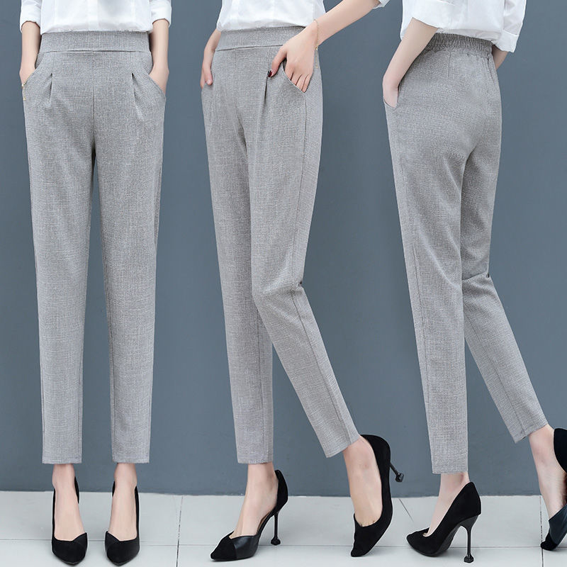 Women's Slim Casual Thin Suit Feet Pants - Image 5
