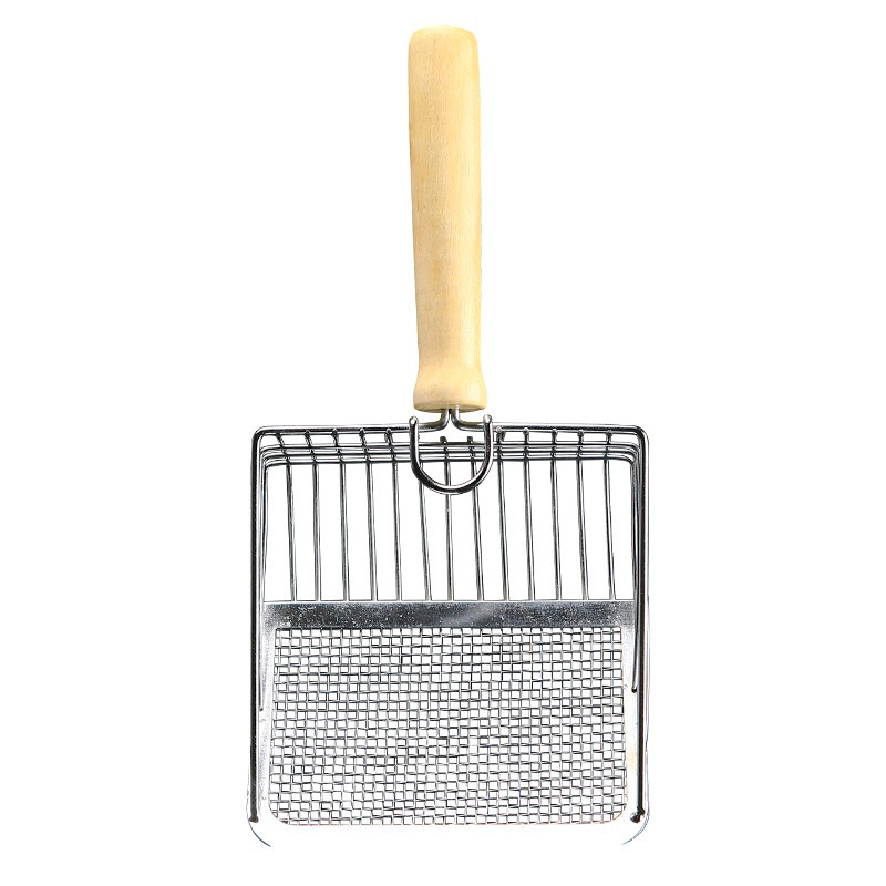Cat Litter Shovel Fine Hole Shovel Large Metal Stainless Steel Cat Shovel Bentonite Ore Cat Litter Shovel Artifact