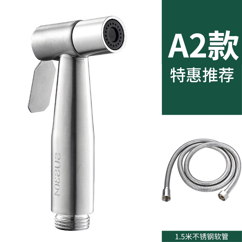 304 de acero inoxidable limpiador de inodoro PISTOLA DE PULVERIZACIÓN traje Booster boquilla de baño cuerpo limpieza Punch-inodoro libre de descarga