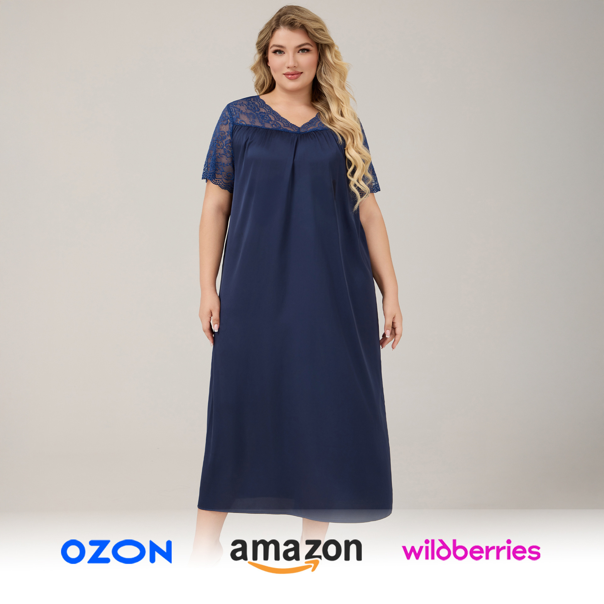 Yaoting tamaño transfronterizo nuevo pijama caliente de hielo de seda de mangas cortas pijama suelta ropa casera casual para mujeres 7012