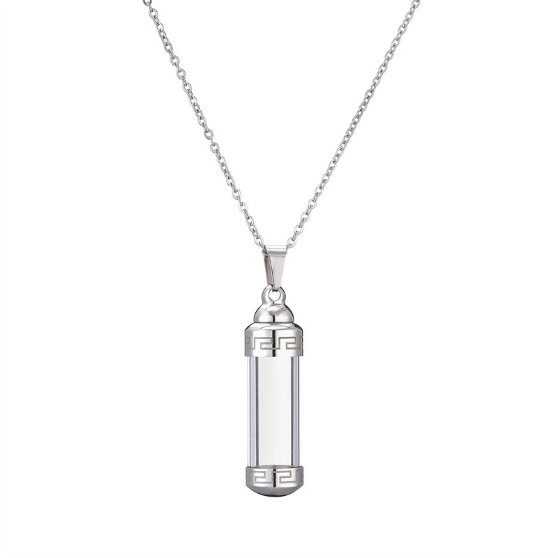 Collana con pendente a forma di boccetta di profumo trendy_voghion.com