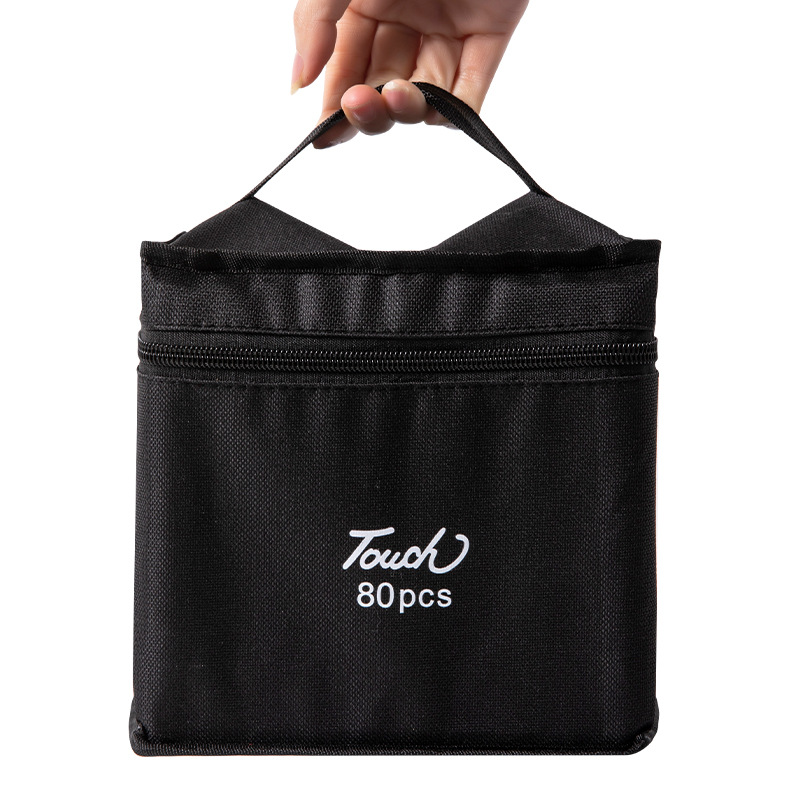 30/36/40/60 Square Shape Canvas bag Storage bag reticule Cloth bag black Pencil bag currency goods in stock wholesale