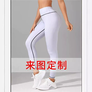 源头工厂来图个性胶印打底裤厂家代发批发火爆女士九分裤直销欧美