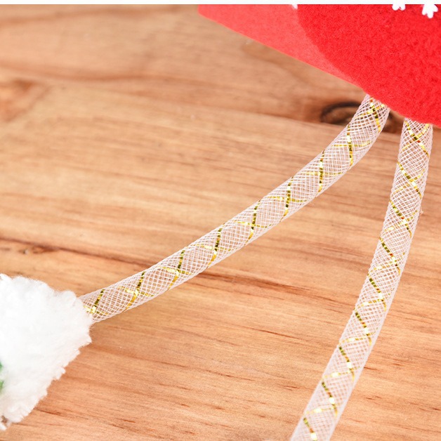 Decoraciones de Navidad ventana decoración colgante dibujos animados viejos muñecos de nieve navidad tela puerta colgante al por mayor