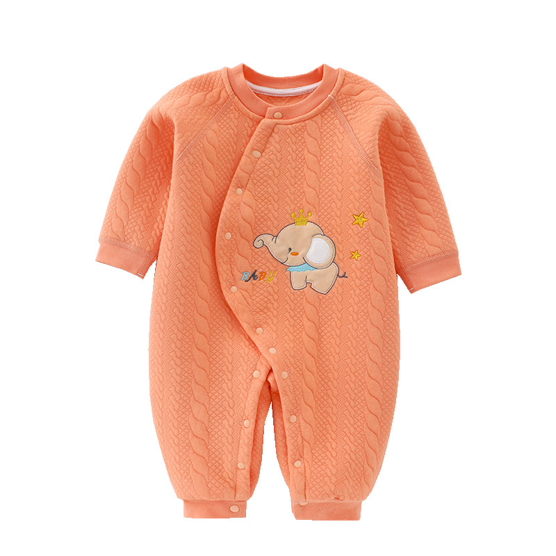 Manufacturers in stock baby onesie autumn and winter jacket cotton warm hai coat baby crawler newborn clothes baby clothing