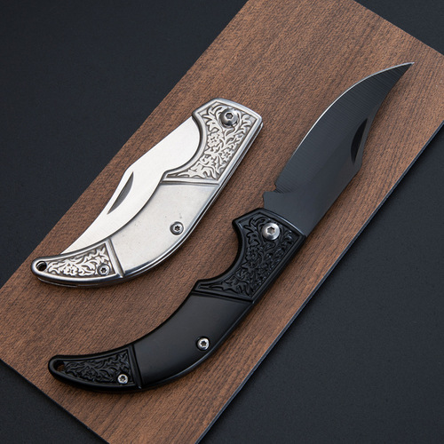 Stainless steel mini pocket knife, foldable open box, creative portable multifunctional pocket knife