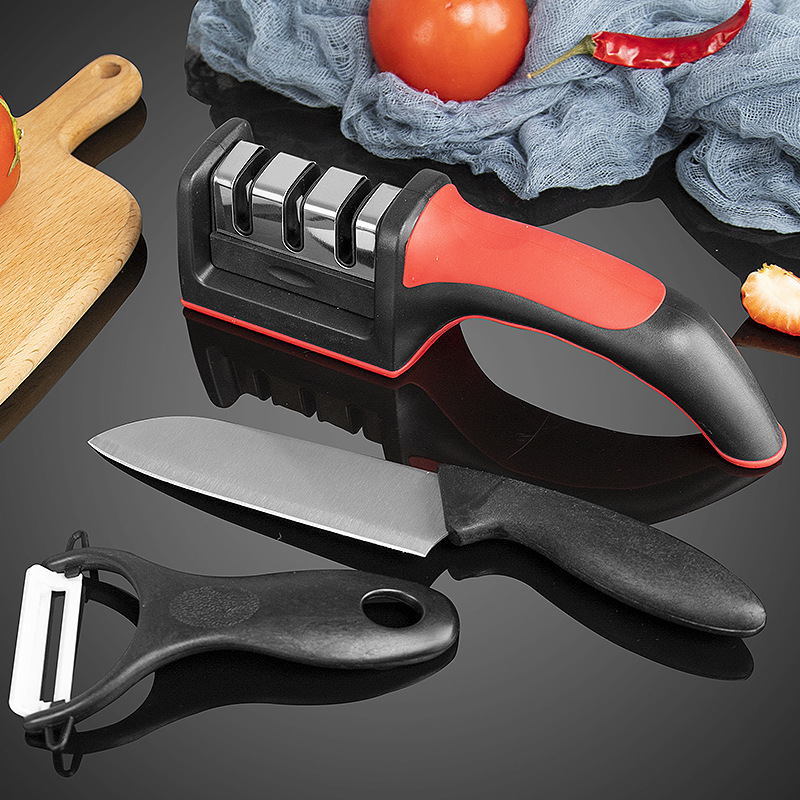 afilador de cuchillos doméstico multifuncional afilador rápido afilador de cuchillos de cocina afilador de cuchillos barra de afilador fabricante envío