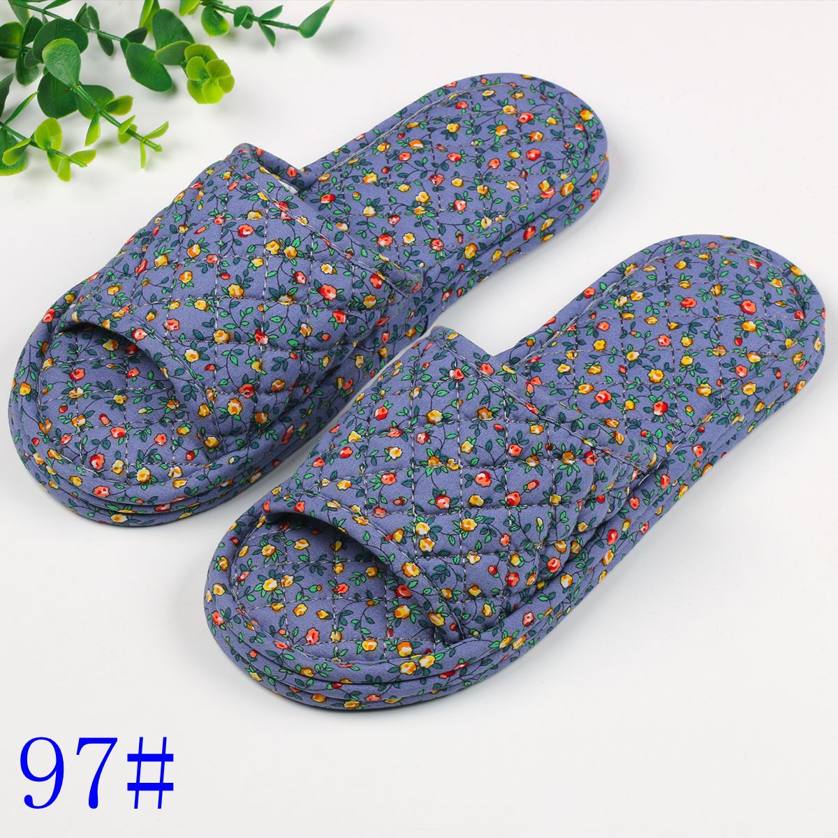 여성용 3겹 꽃무늬 천 97