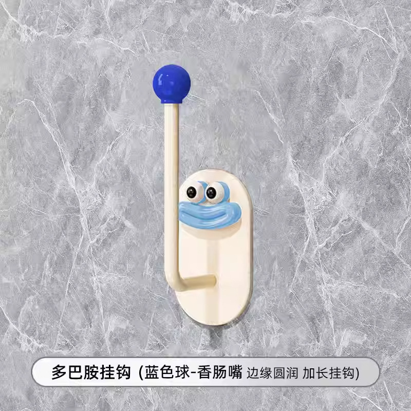 大嘴粘钩卫生间收纳架发圈发箍头绳挂钩首饰品厨房墙壁无痕置物架|undefined