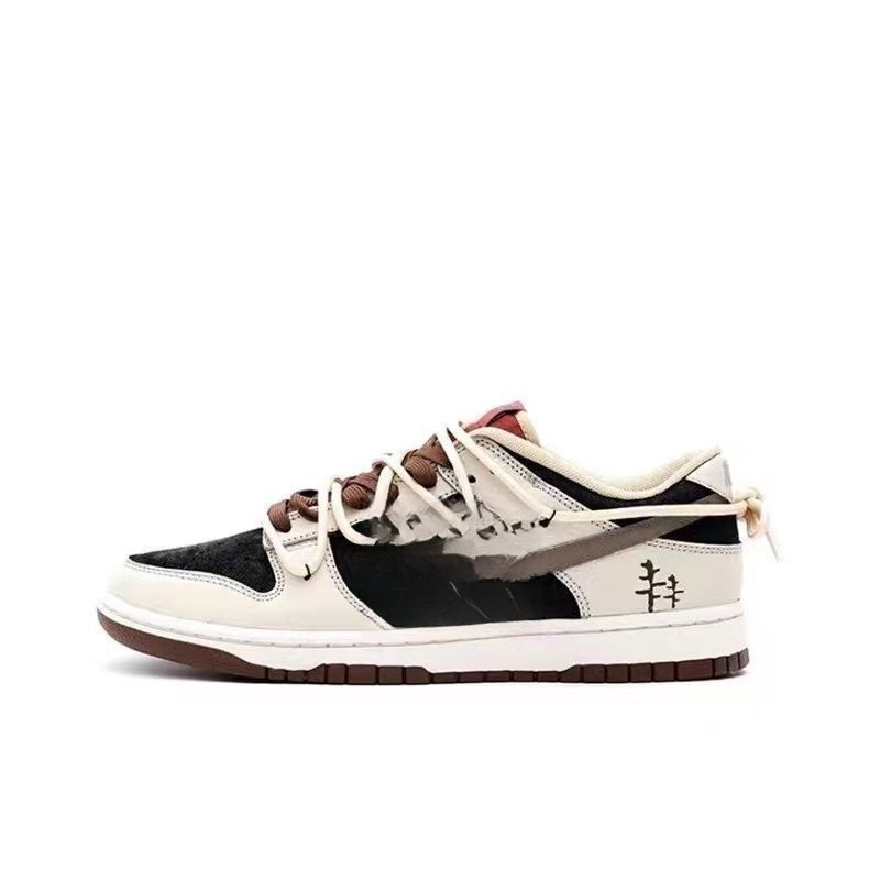 Putian Shoes High Version Pure Original Dunk Deconstructed Shoelaces Tower Rabbit Parallel Line Universe Exploration Campus Low-Top Sneakers