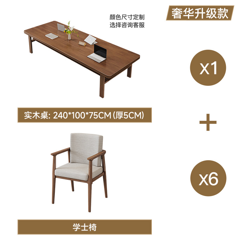 [업그레이드된 럭셔리 모델] 테이블 240개(두께 5cm) + 학사의자 6개